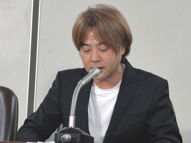 越後真人氏