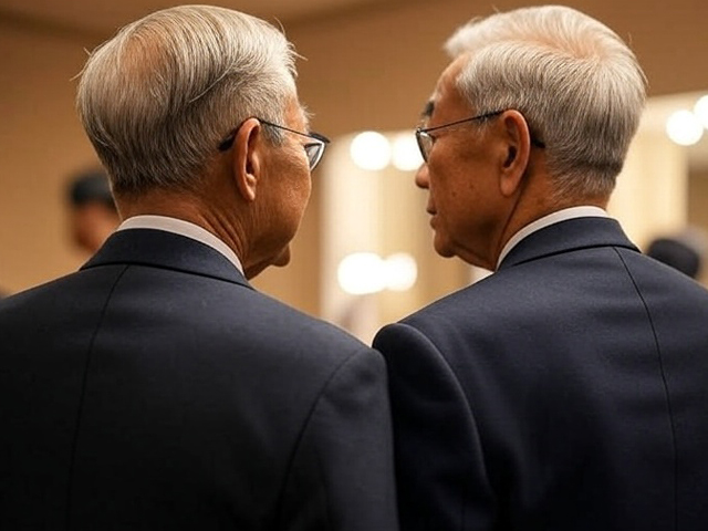 年配の男性2人