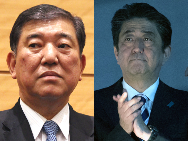 石破茂、安倍晋三