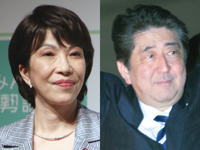 高市早苗、安倍晋三