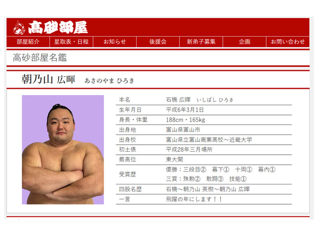 朝乃山