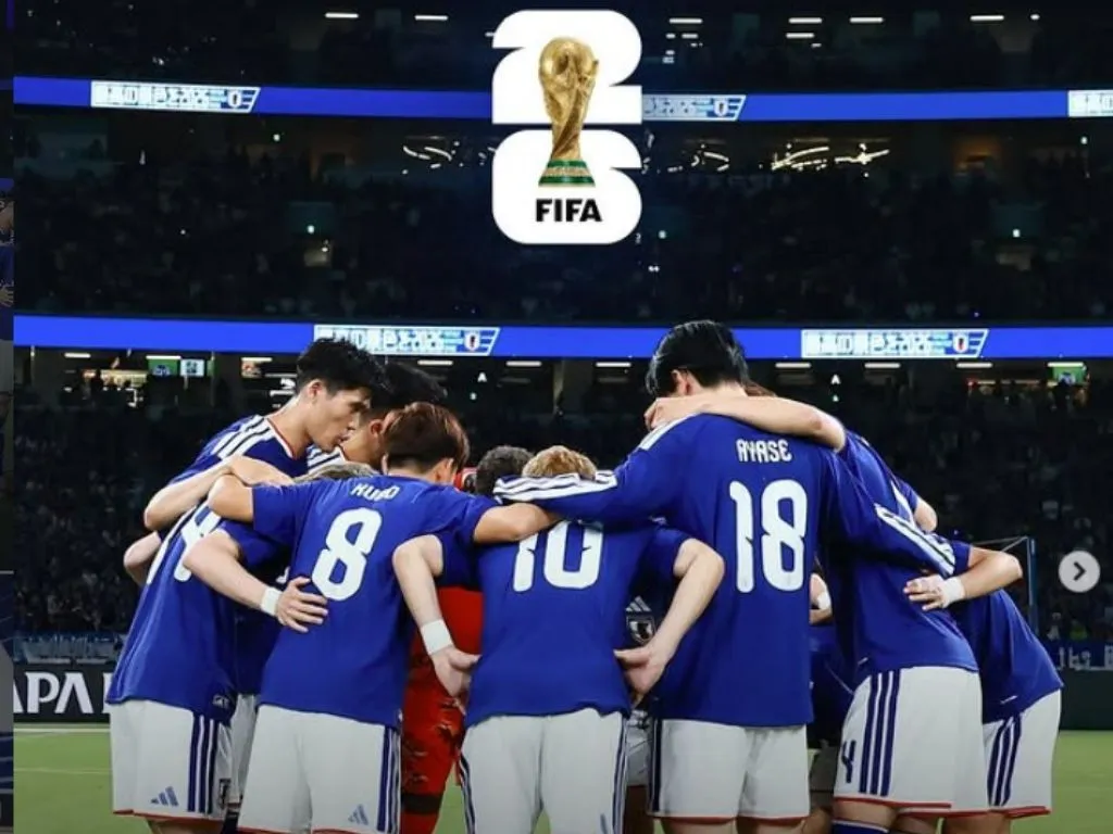 日本代表（公益財団法人日本サッカー協会(JFA)公式アカウントより）