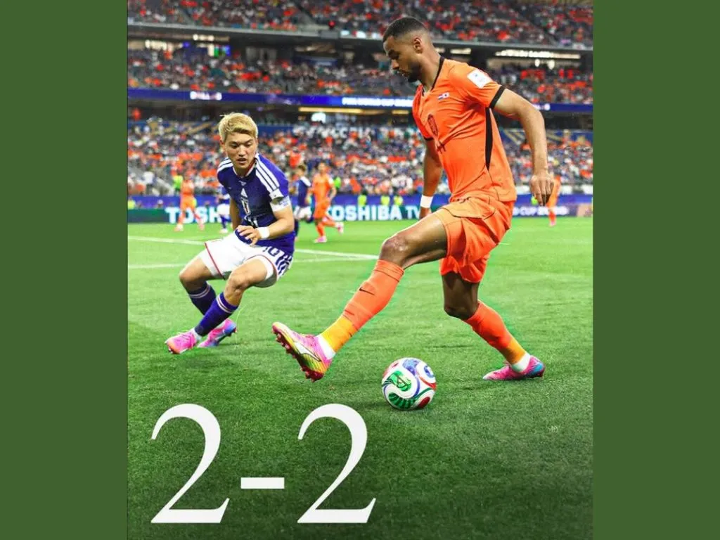 初戦を日本と引き分けたオランダ代表
