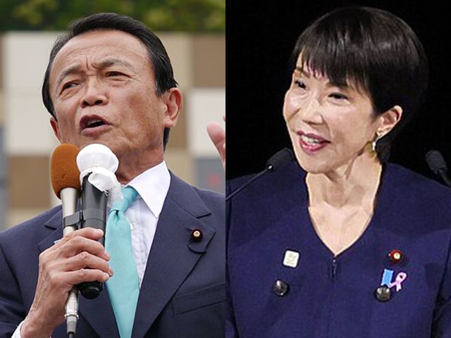 麻生太郎と高市早苗