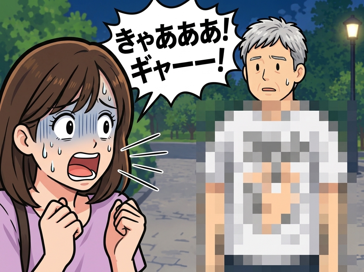 不審者男性の情報にSNSが騒然